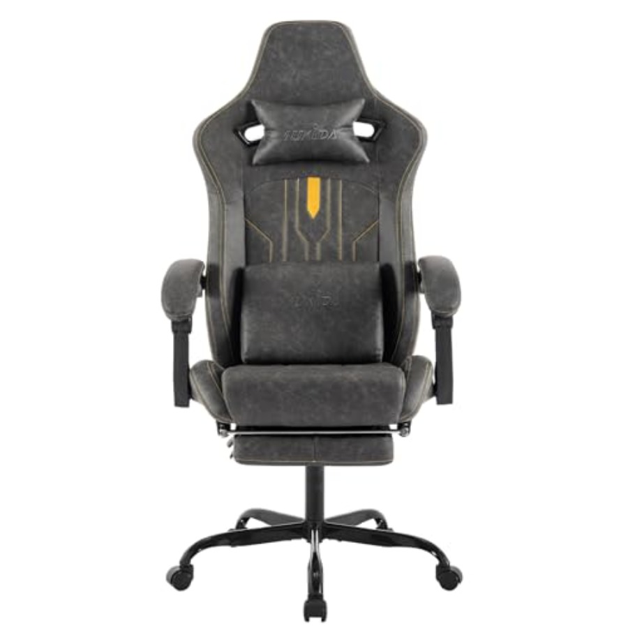 Ergonomic Office Chair - Gaming chair with footrest for home