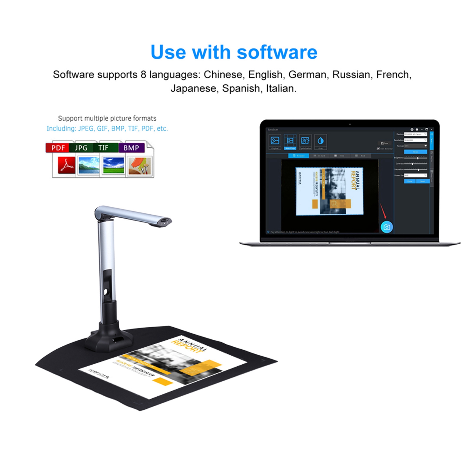 Document Scanner 10MP HD Folda - Document Scanner Portable 评论和价格