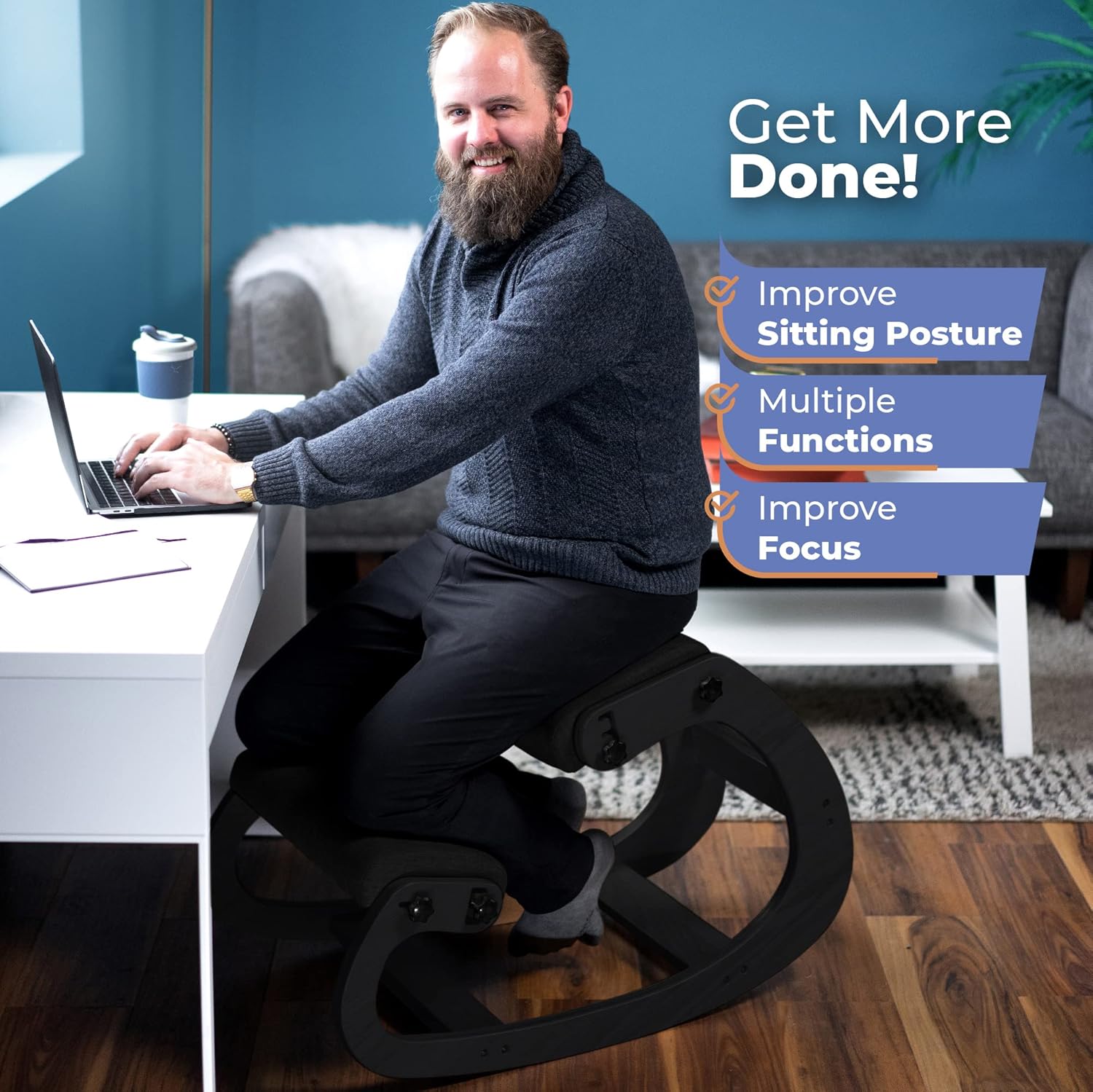 Ergonomic Wooden Kneeling Chai - Ergonomic Office Chair 评论和价格