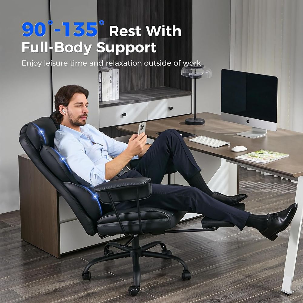 Big and Tall Oice Desk Chair - - Ergonomic Office Chair 评论和价格