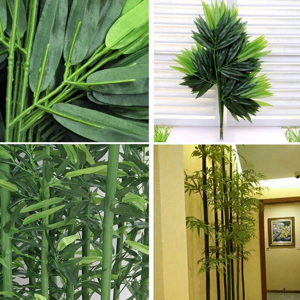 10pcs Artificial Green Bamboo  - Home Office Layout 评论和价格