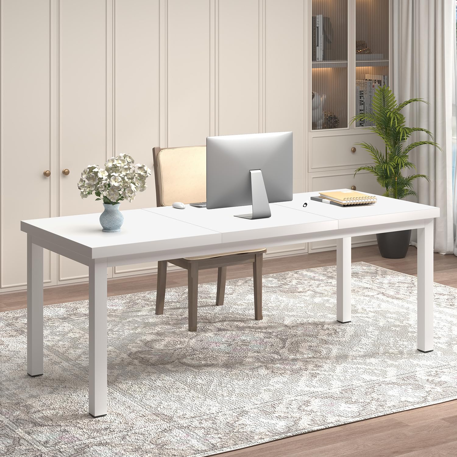 63 Inch Computer Desk With Adj - Home Office Work Table 评论和价格