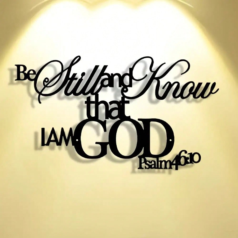 God Word Metal Wall Plaque Chr - Home Office Room Inspiration 评论和价格