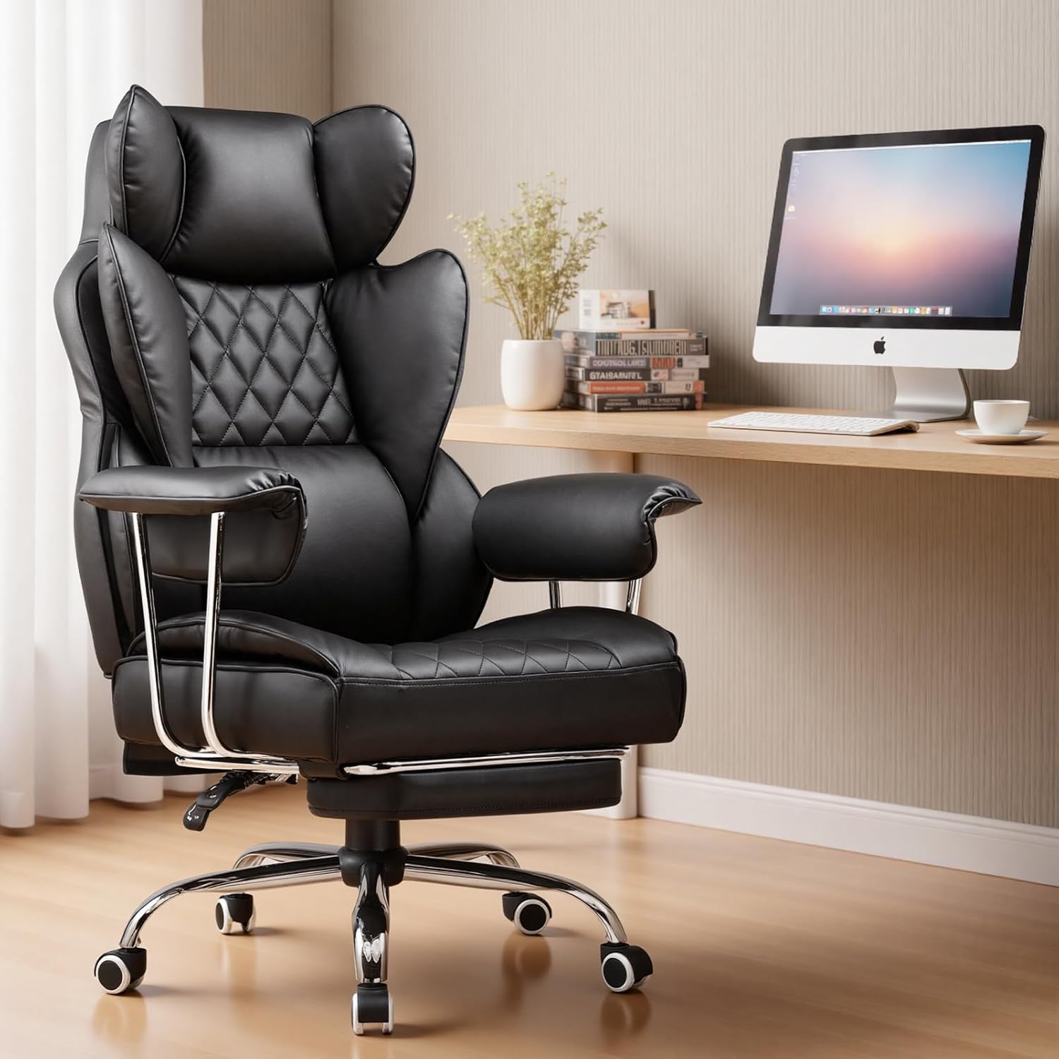 Big and Tall Office Chair with - Ergonomic Office Chair 评论和价格